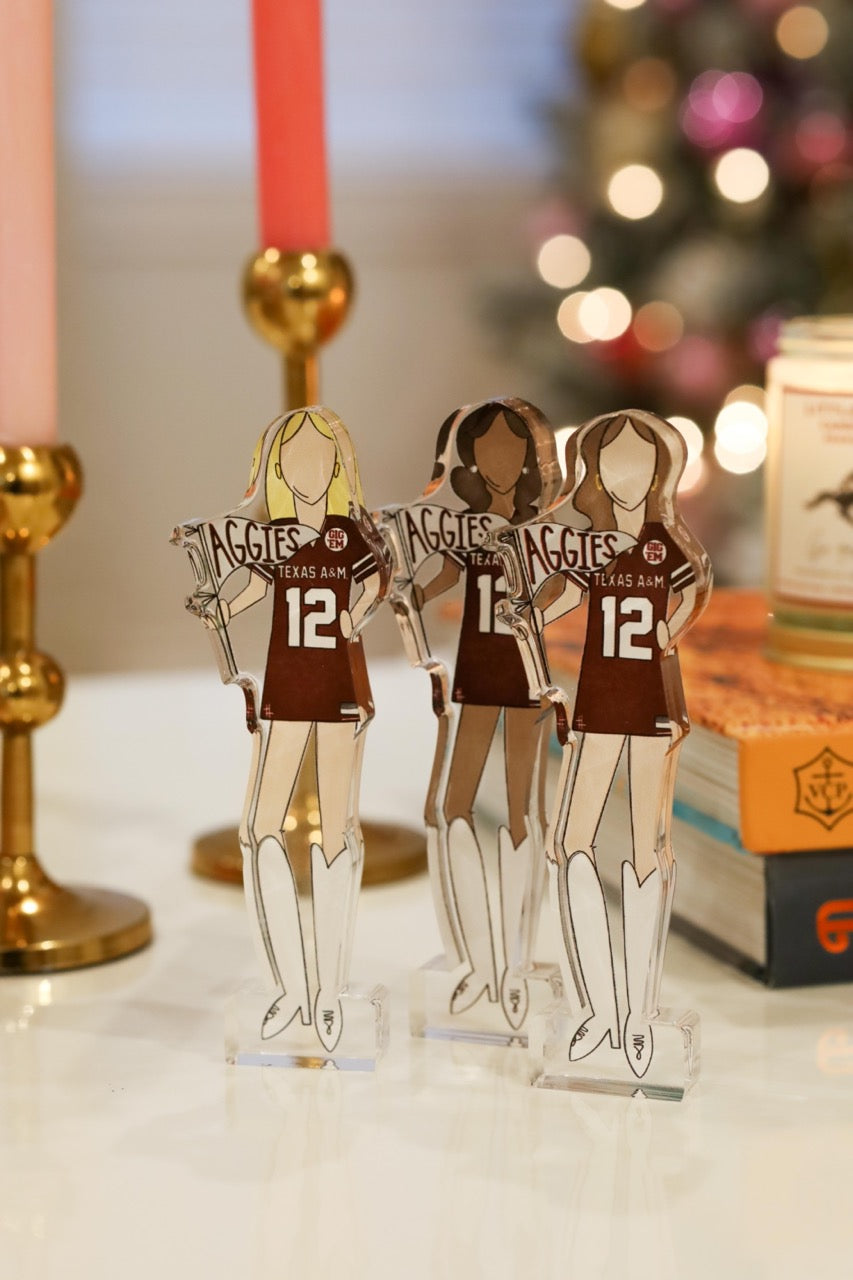 Texas A&M Girls Acrylic Block Shelfie