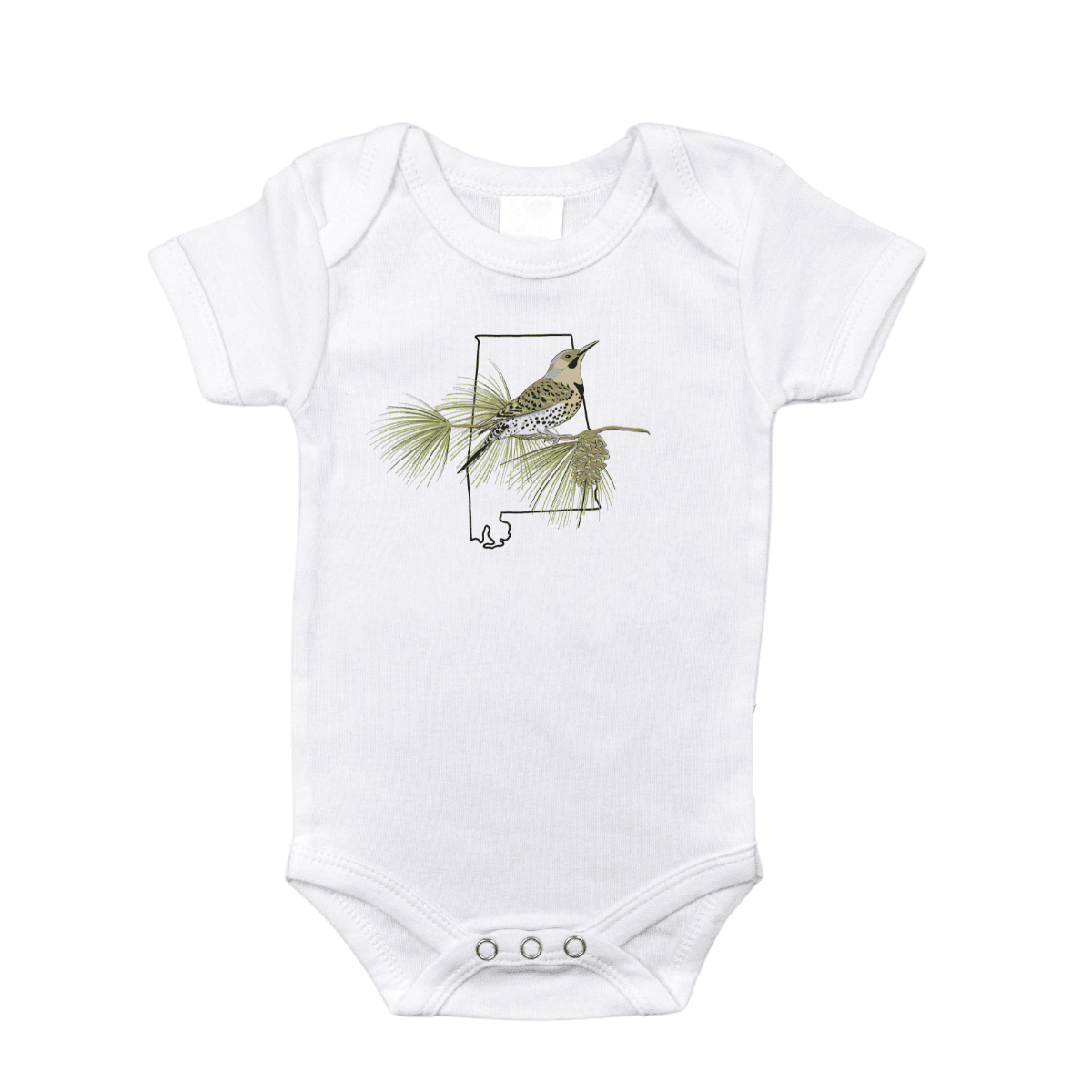 Alabama Pine Baby Onesie Newborn Bodysuit up to 18 Months