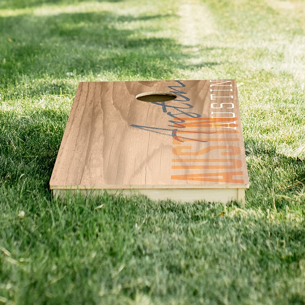 Austin Campus Gameday Star Cornhole Boards