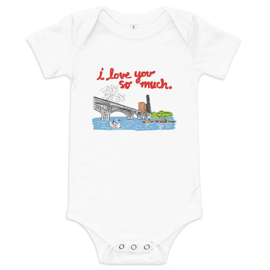 Austin City I Love You So Much Baby Onesie | Organic Cotton
