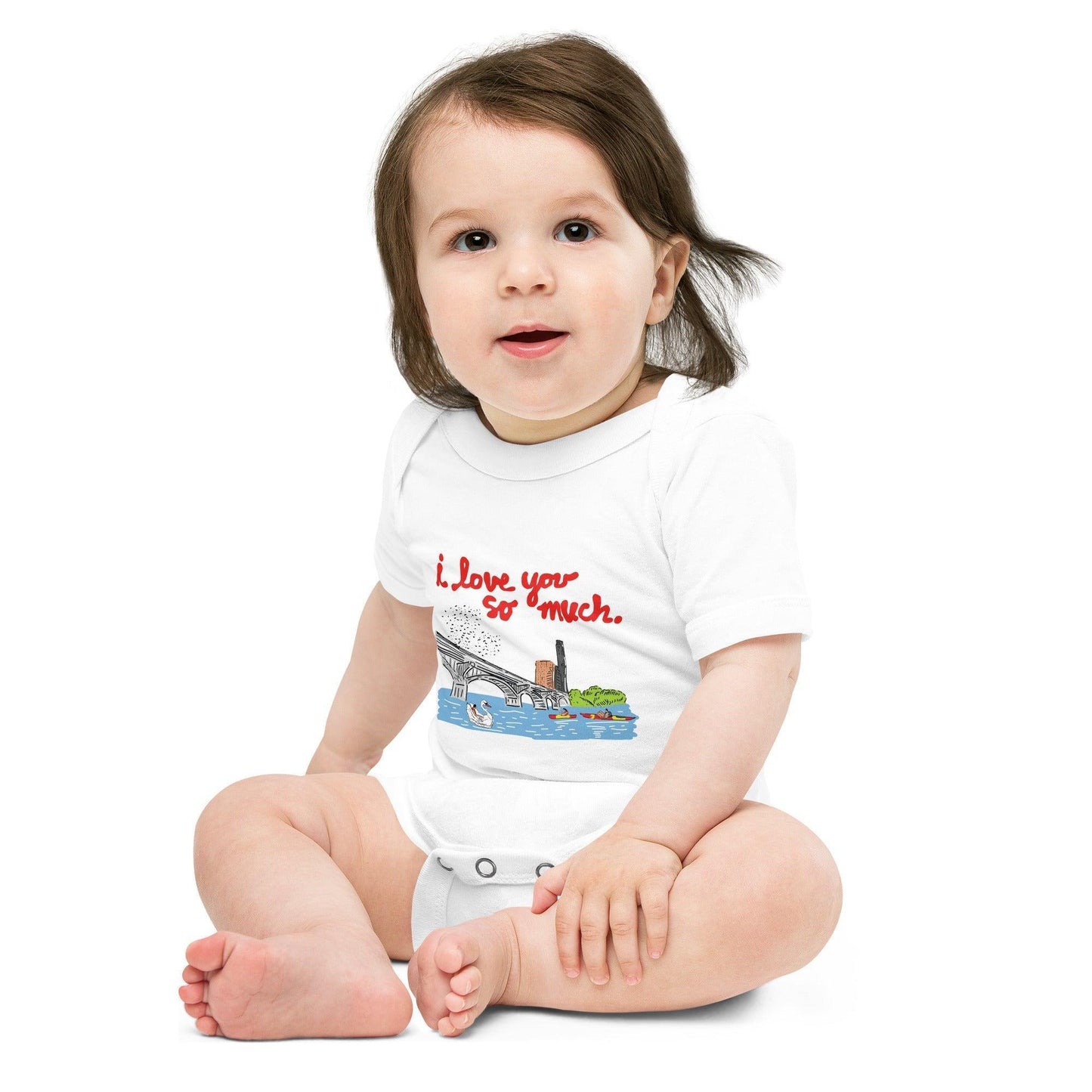 Austin City I Love You So Much Baby Onesie | Organic Cotton