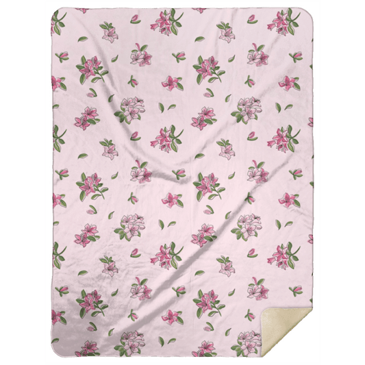Azalea Plush Throw Blanket 60x80 Nostalgic Hometown Keepsake