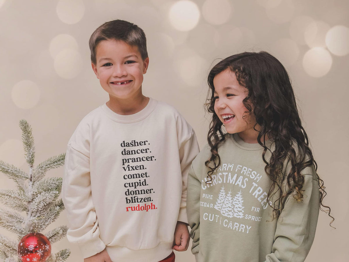 Farm Fresh Christmas Trees Crewneck Sweatshirt