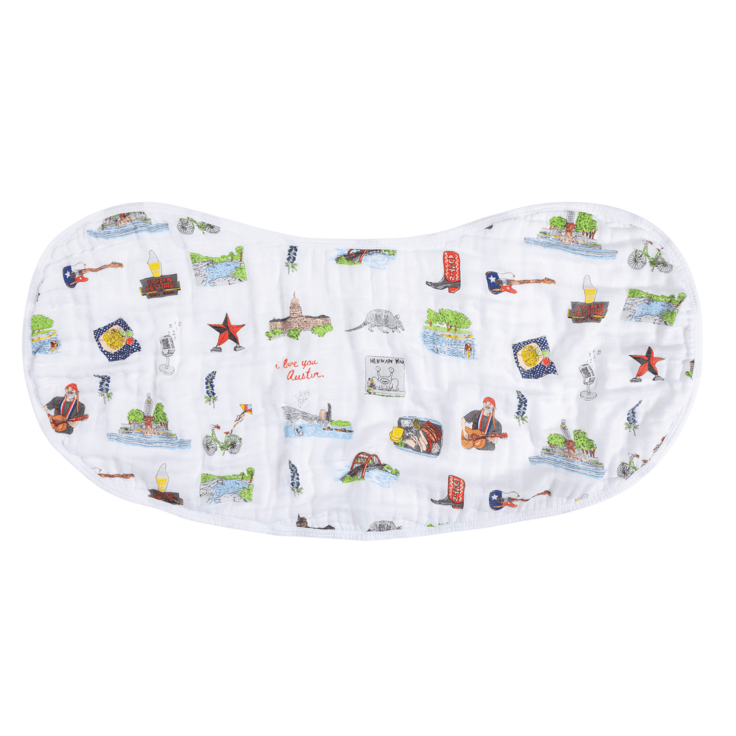 Austin Baby Gift Set: Muslin Swaddle & Bib | Organic Cotton