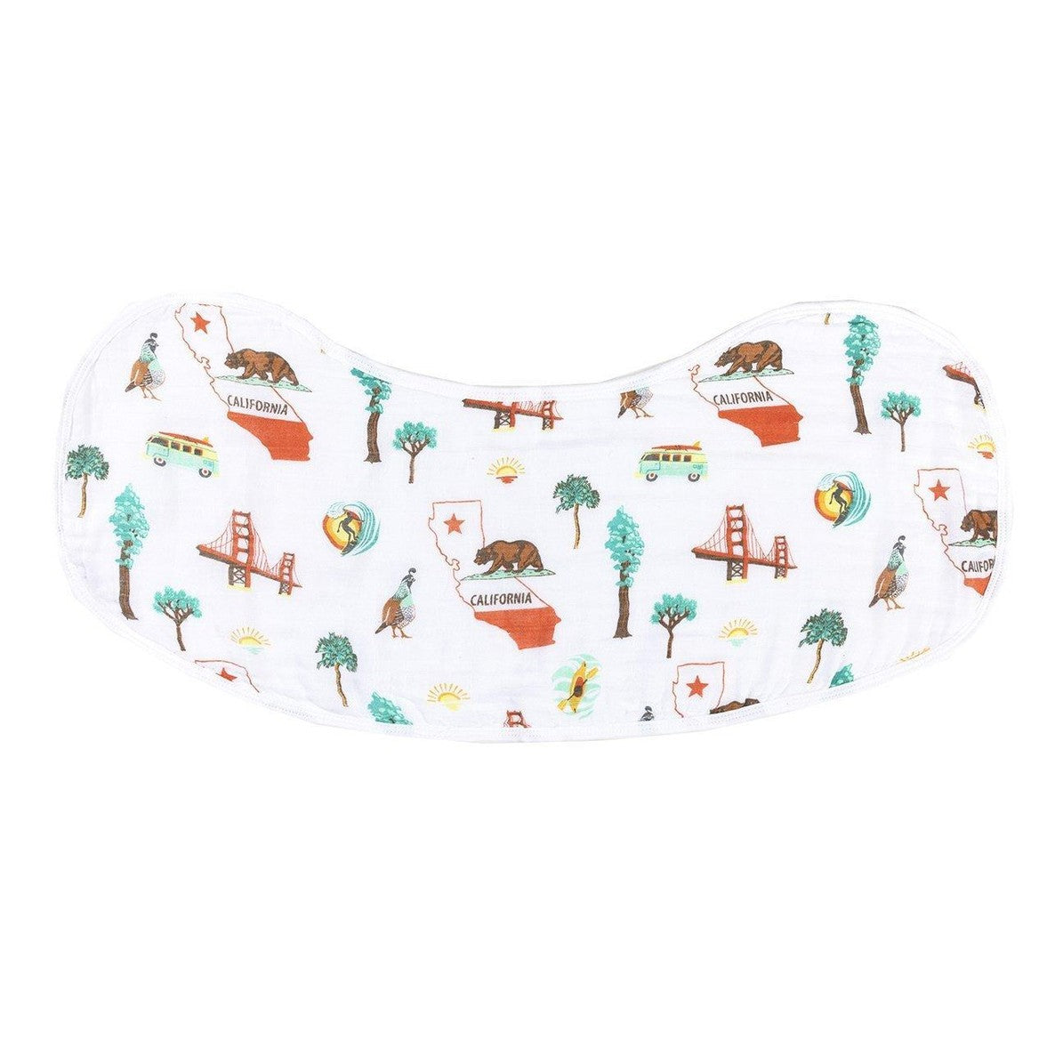 California Baby Gift Set: Muslin Swaddle & Bib | Organic Cotton