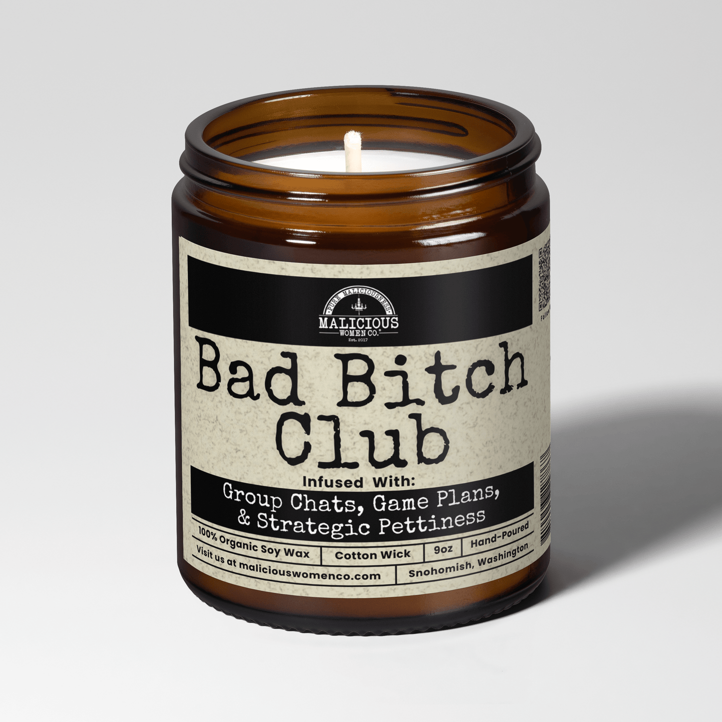 Bad B*tch Club | Scent: Frooty Loops | 9oz Bestie Candle | Malicious Women Co
