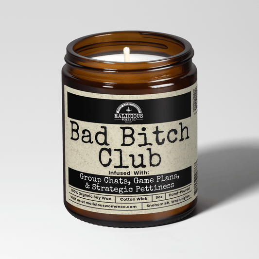 Bad B*tch Club | Scent: Frooty Loops | 9oz Bestie Candle | Malicious Women Co