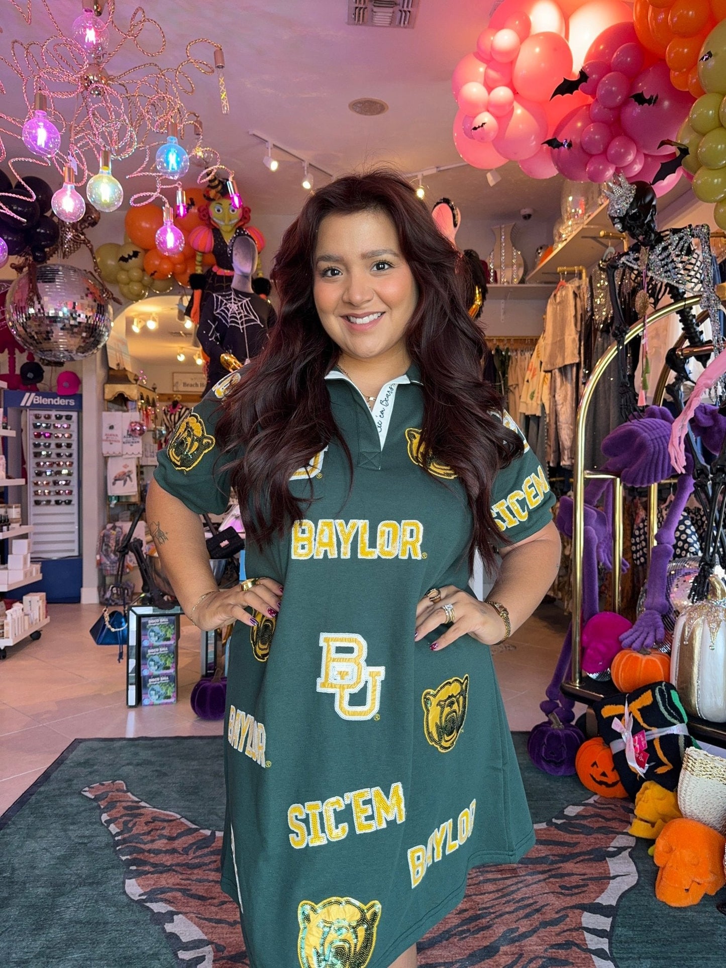 Brianna Cannon Baylor Logo Patch Dress