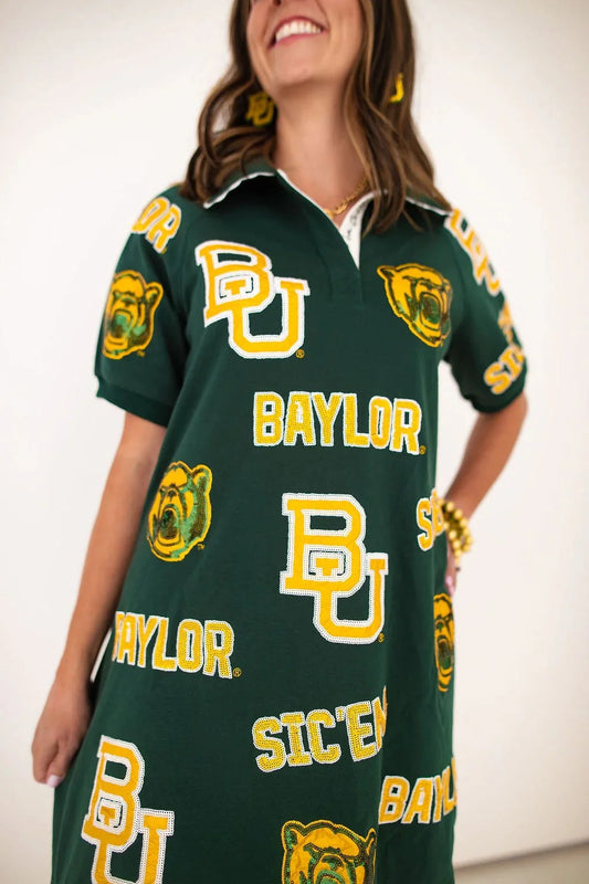 Brianna Cannon Baylor Logo Patch Dress