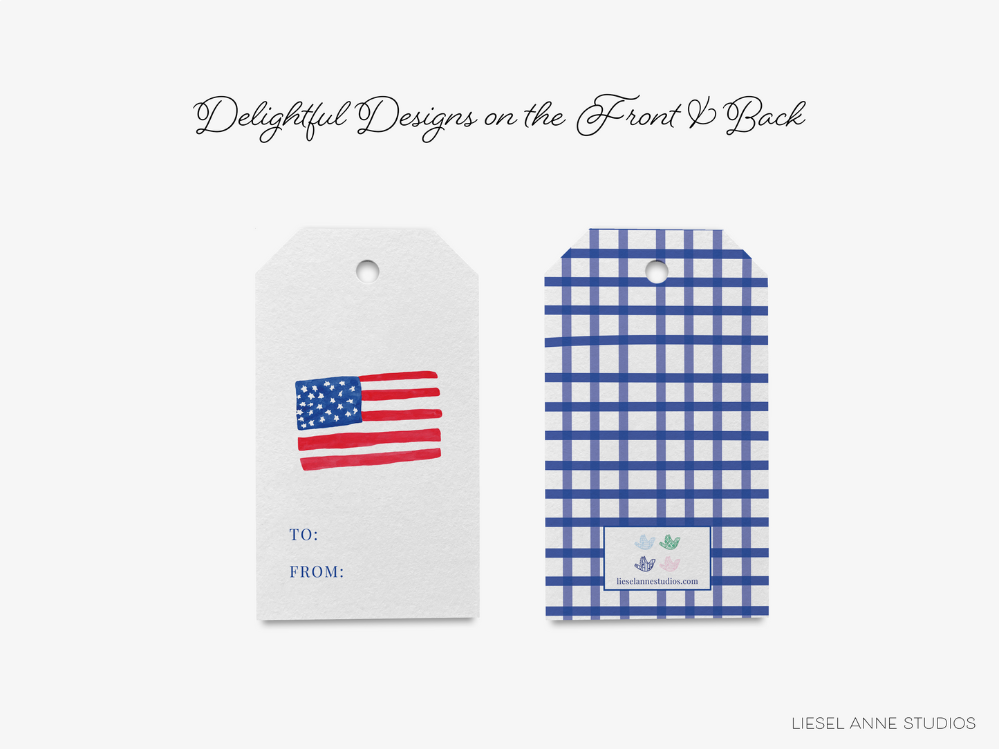 American Flag Gift Tags [Set of 8]