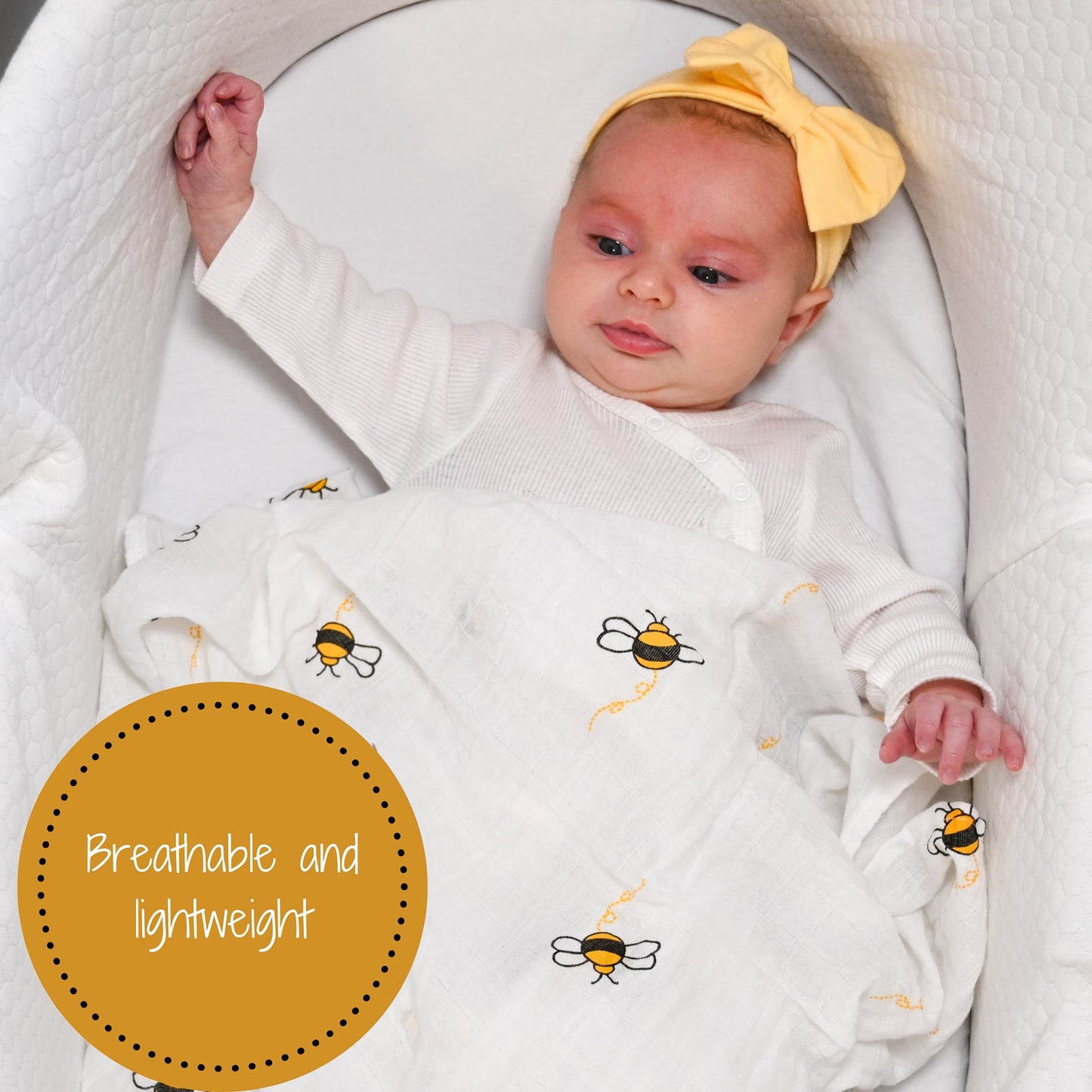 Bee-utiful Swaddle Blanket