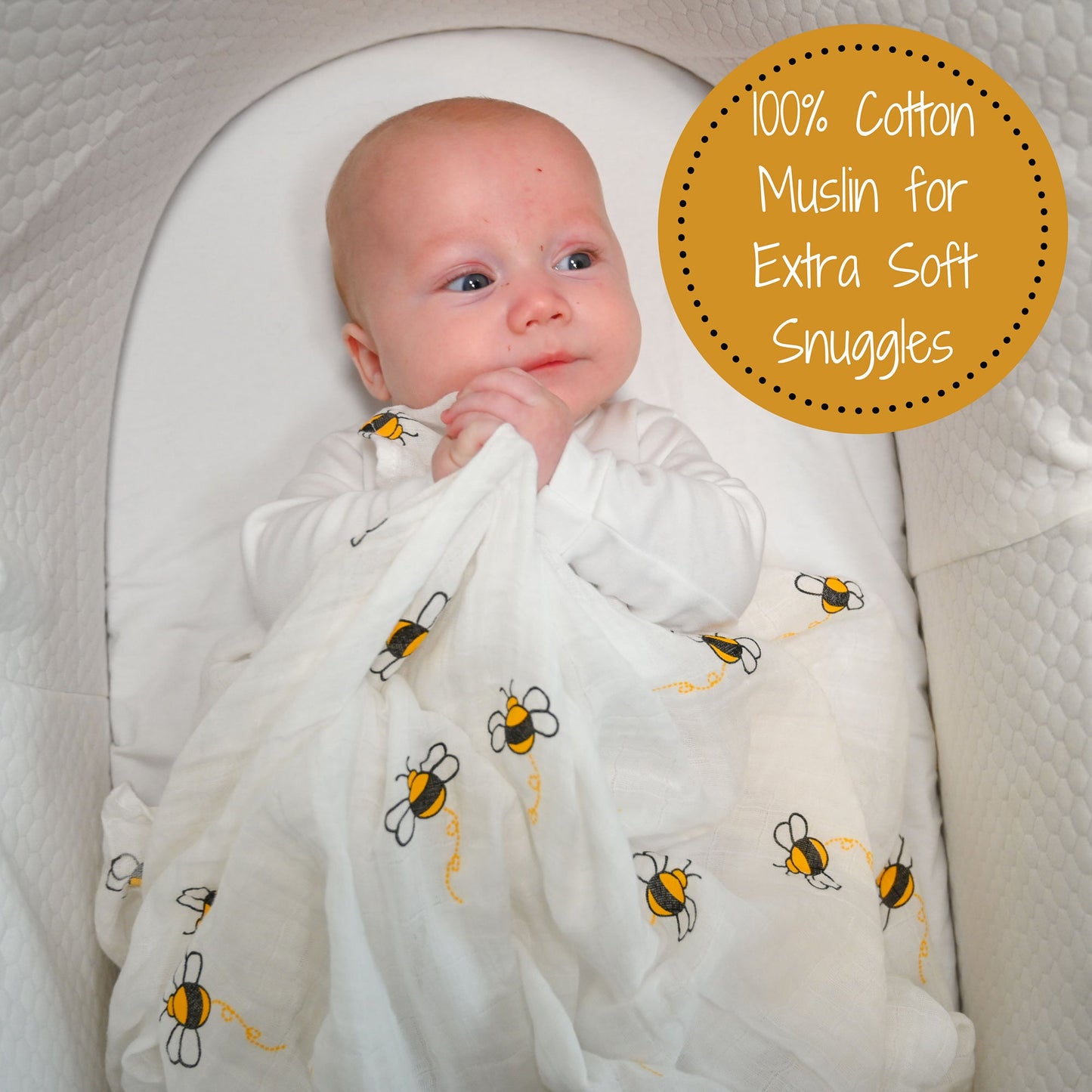 Bee-utiful Swaddle Blanket