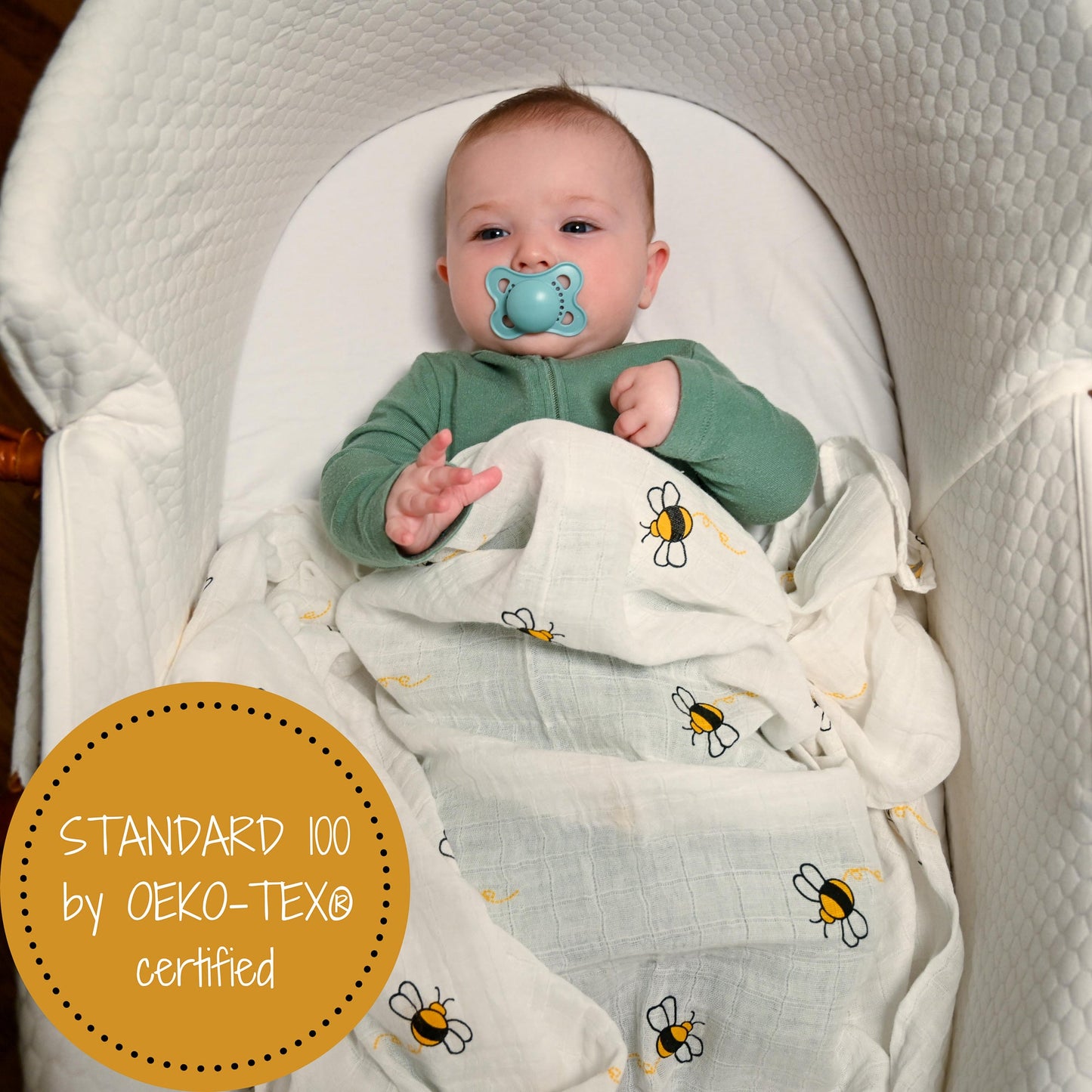Bee-utiful Swaddle Blanket