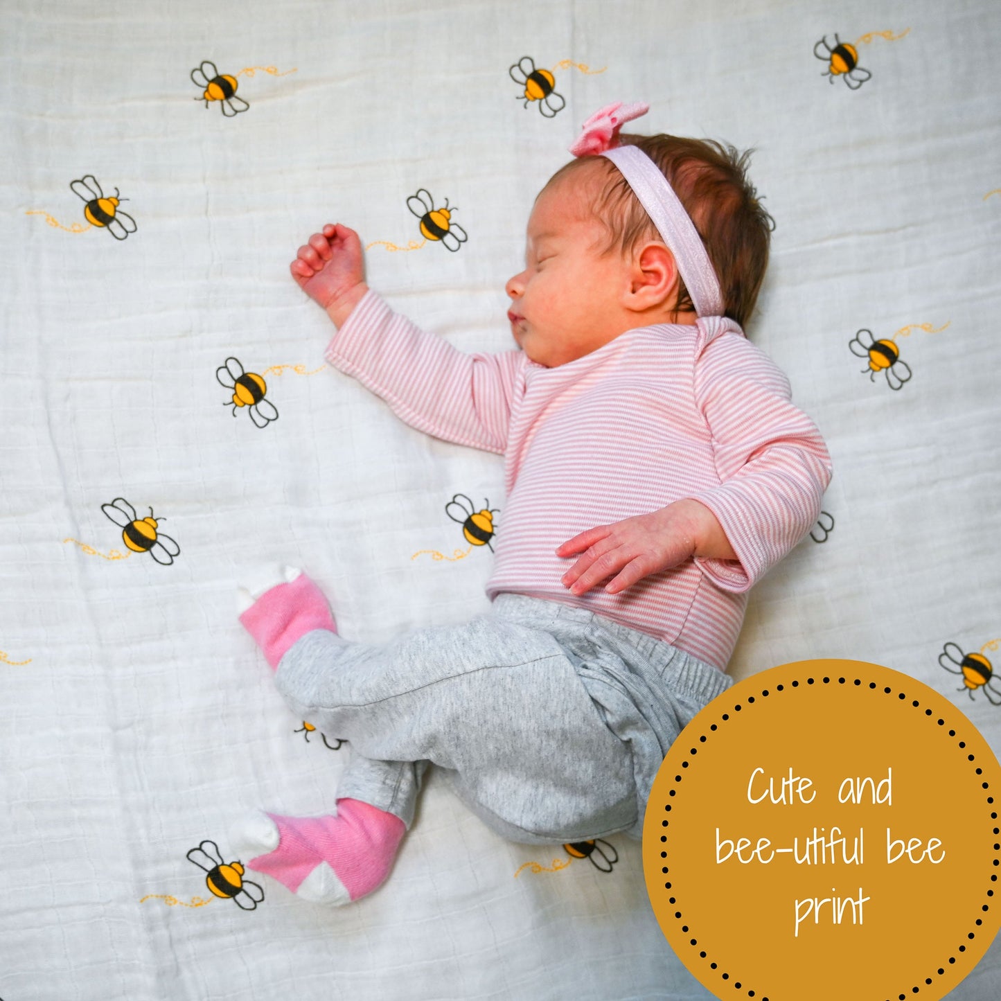 Bee-utiful Swaddle Blanket