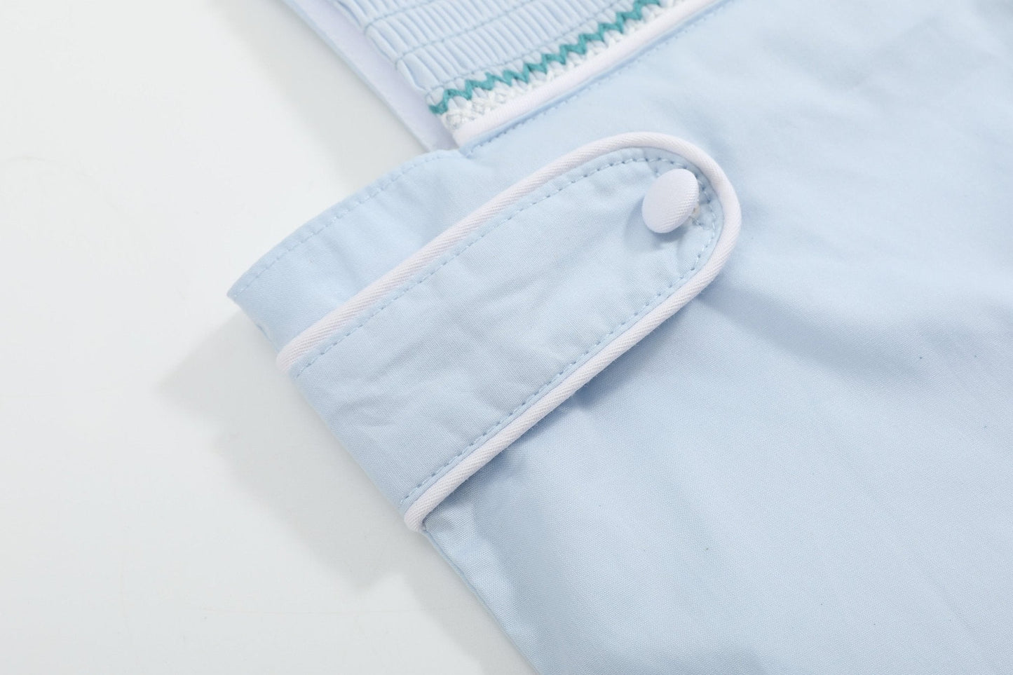 Blue Crosses Smocked Jon Jon
