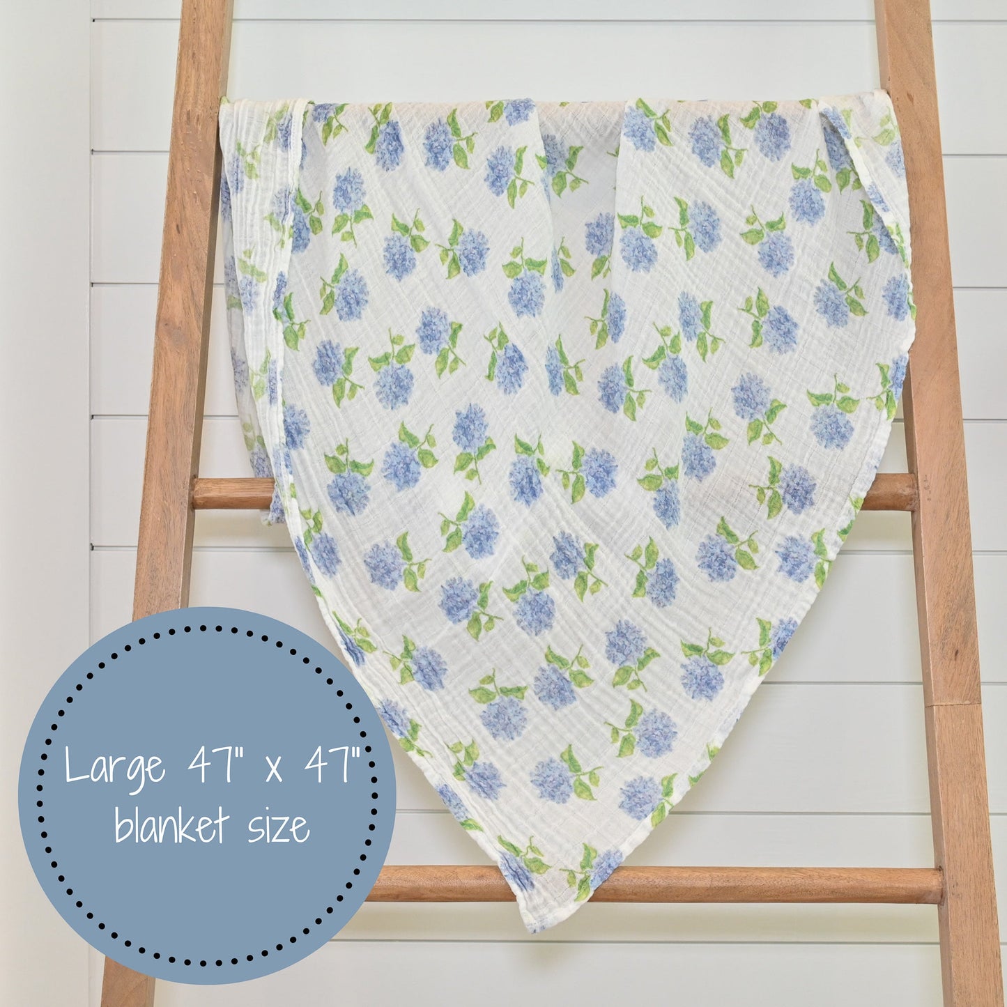 You Had Me At Hydrangea Swaddle Blanket