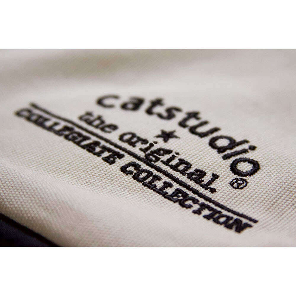 Boston University Collegiate Embroidered Pillow by CatStudio