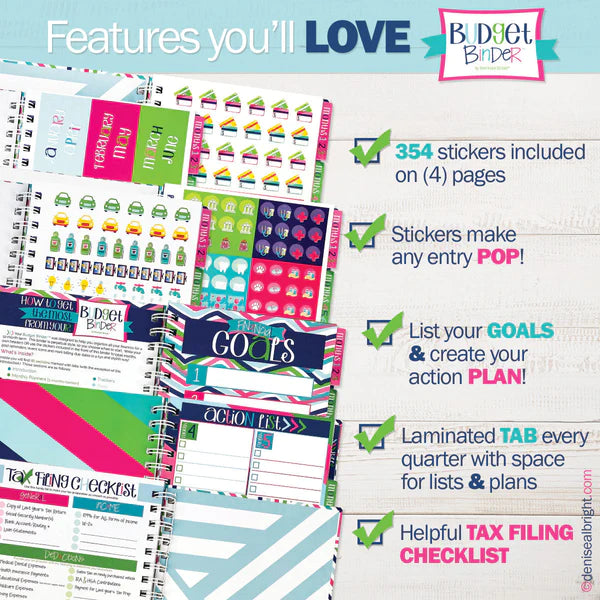 Budget Binder Bill Tracker Financial Planner