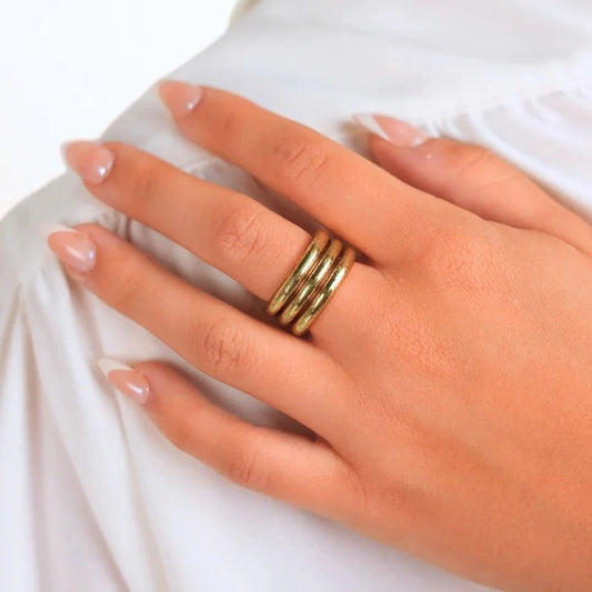 BudhaGirl Aura All Weather Rings (Set of 3)