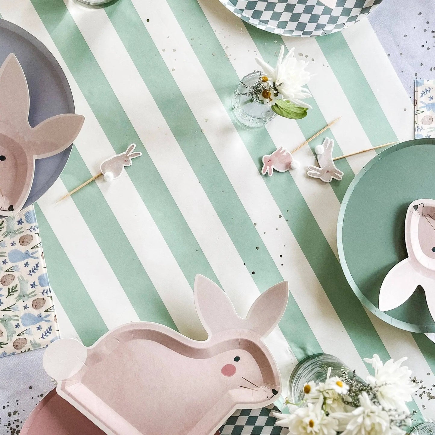 Bunny Cupcake Toppers (Set of 8)