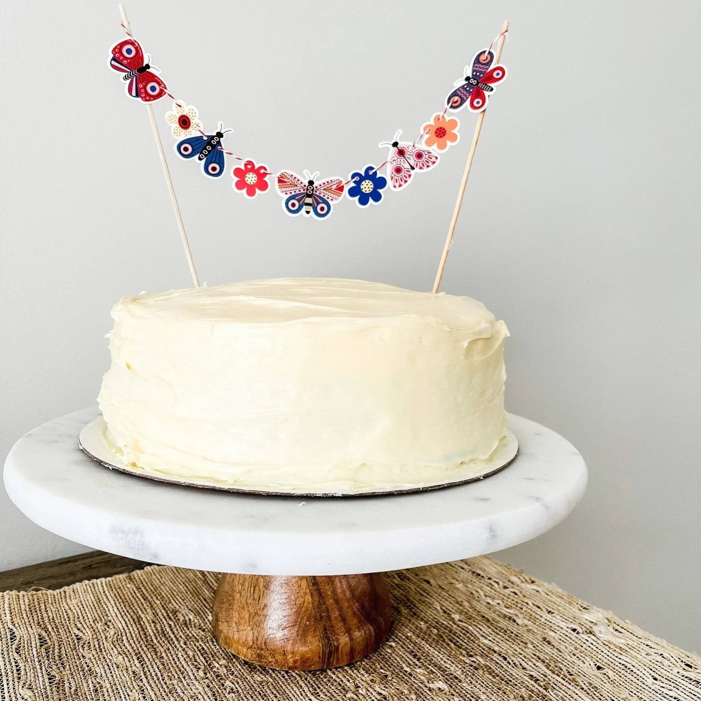 Butterfly Cake Banner