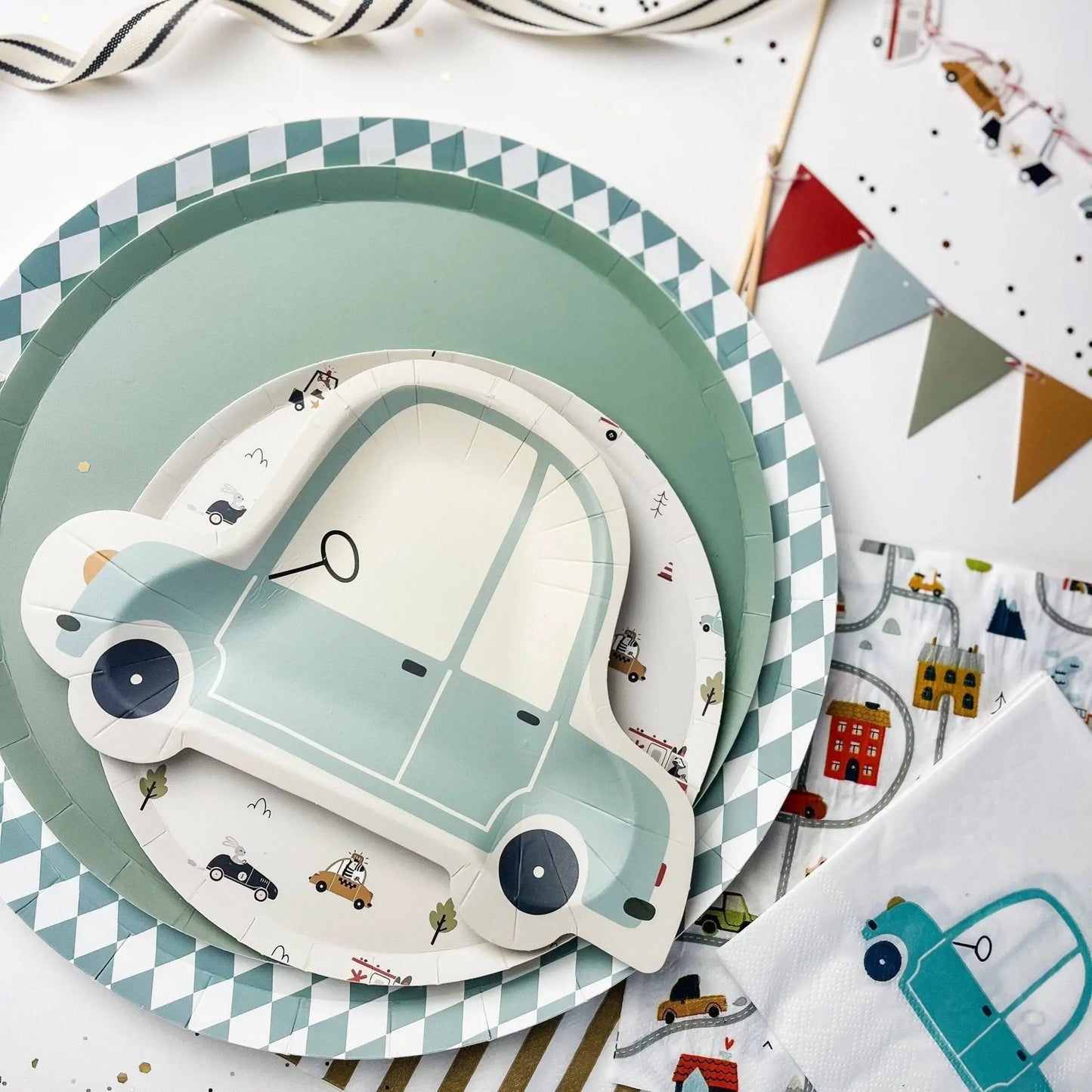 Car Party Tableware Kit