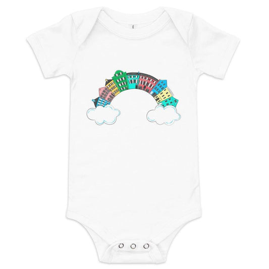 Charleston Rainbow Row Baby Onesie | Organic Cotton