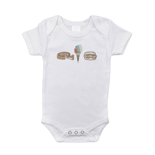 Chicago Foodie Baby Onesie Newborn Bodysuit up to 18 Months