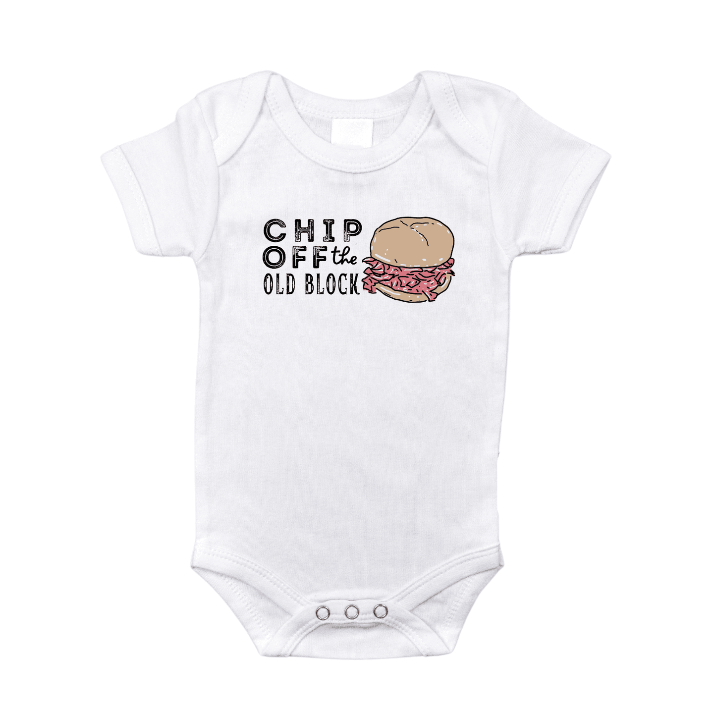 Chipped Ham Pittsburgh Onesie Soft Cotton Newborn Outfit