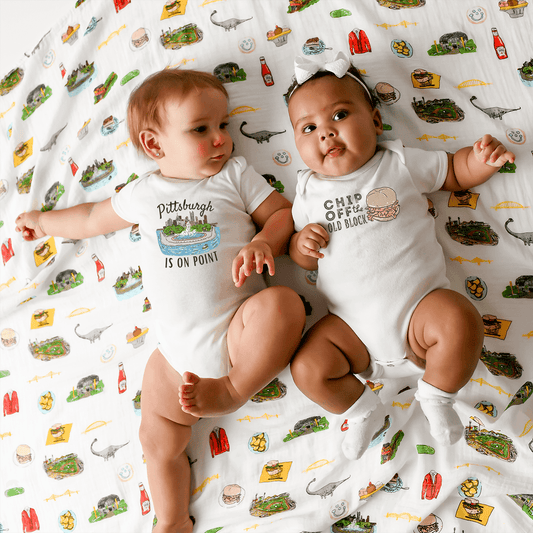 Chipped Ham Pittsburgh Onesie Soft Cotton Newborn Outfit