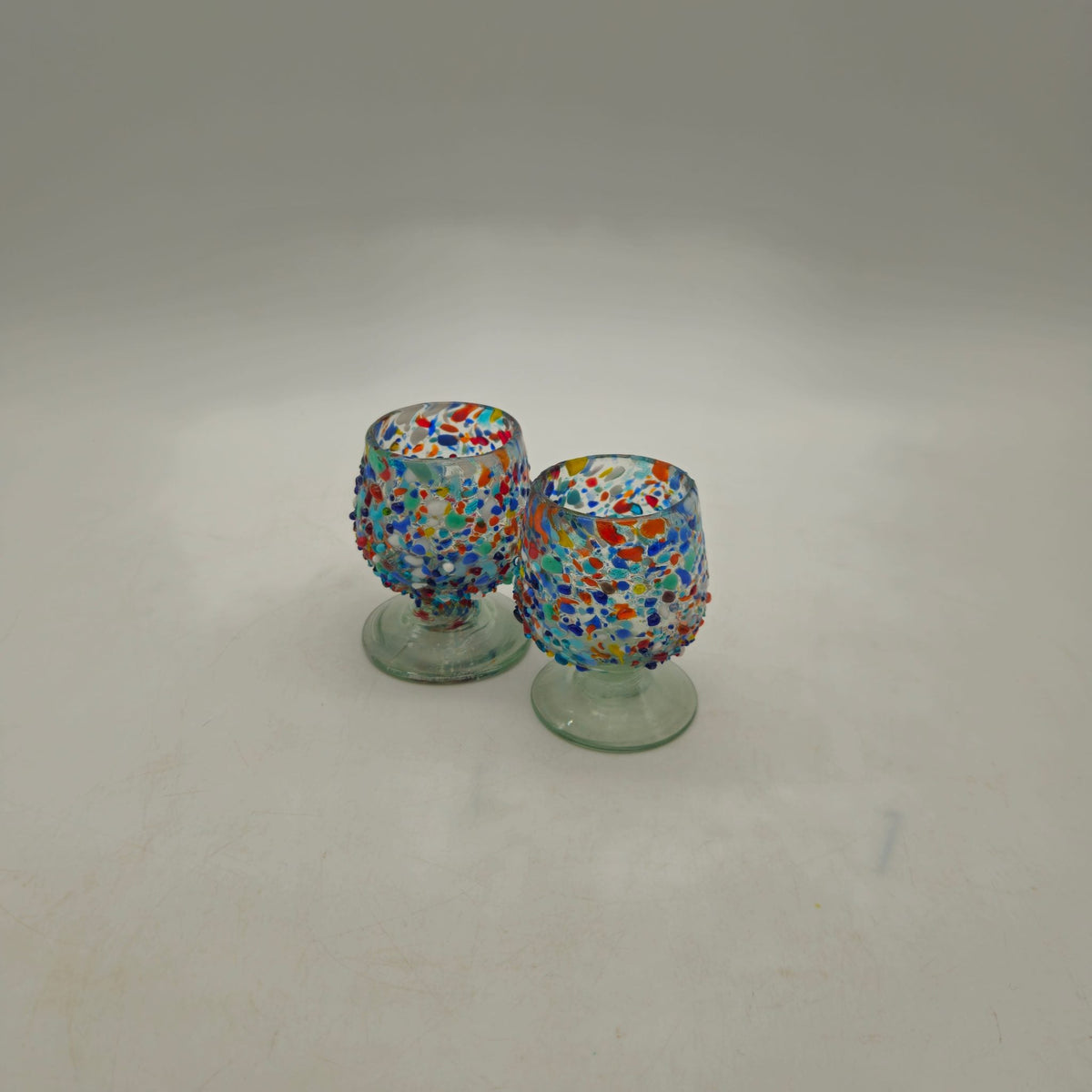 Confetti Rock Shot Glass | Handmade Mexican Cognac-Style Glass