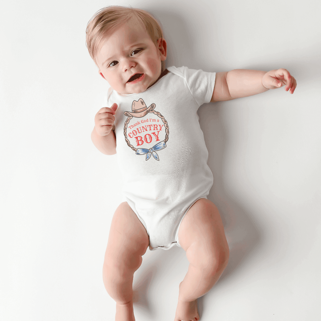 Country Boy Onesie Newborn Coming Home Essential