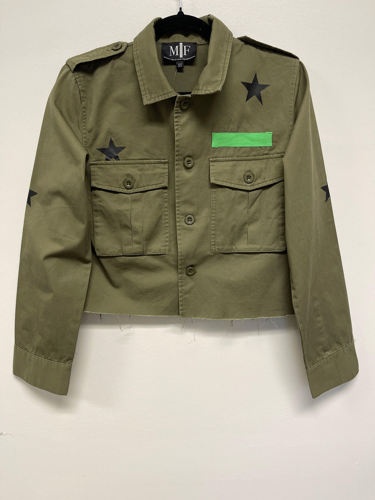 University of Michigan Block M Army Green Shacket