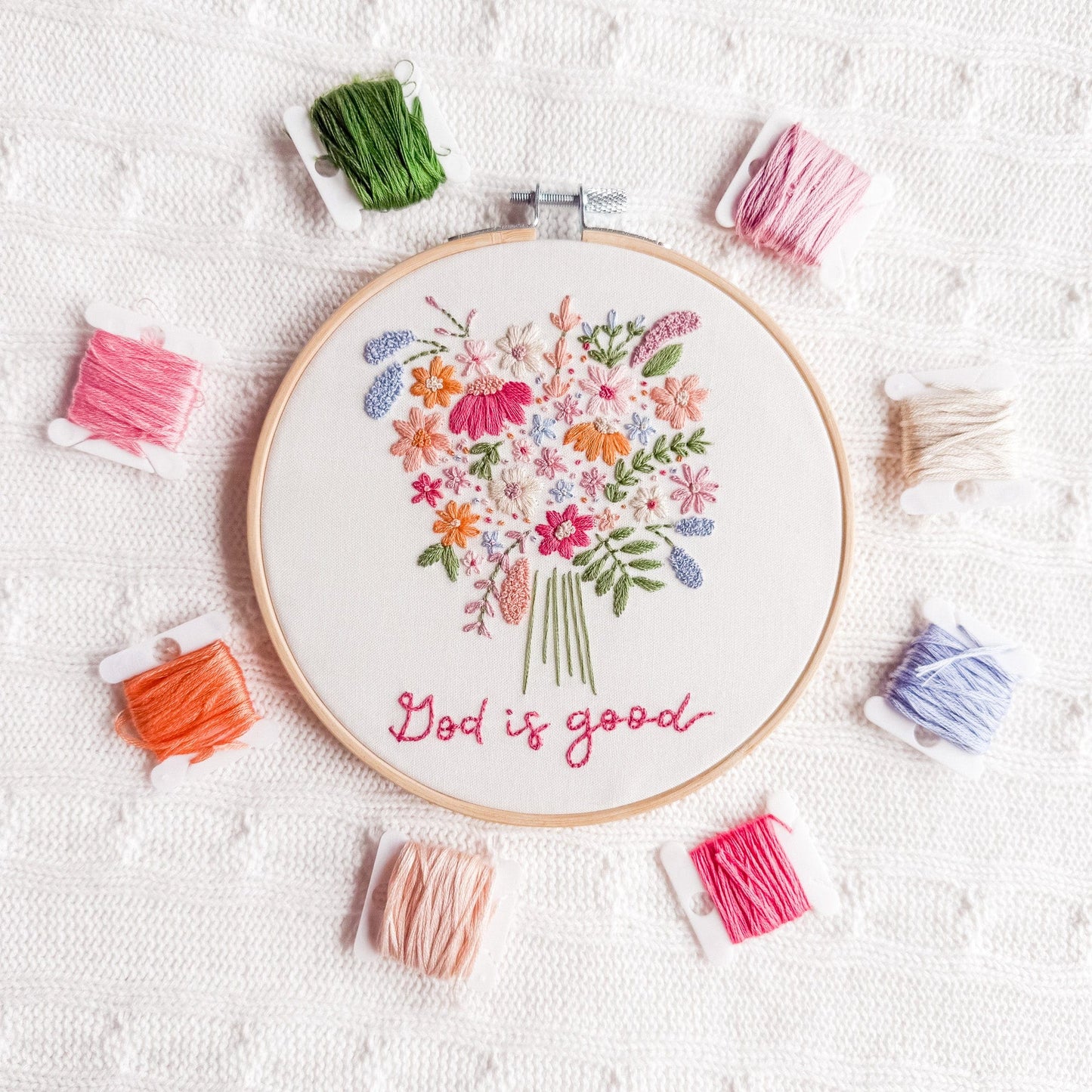 God is Good Embroidery Kit