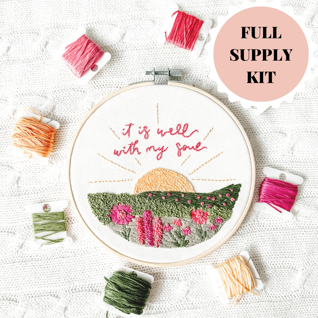 It Is Well With My Soul Embroidery Kit