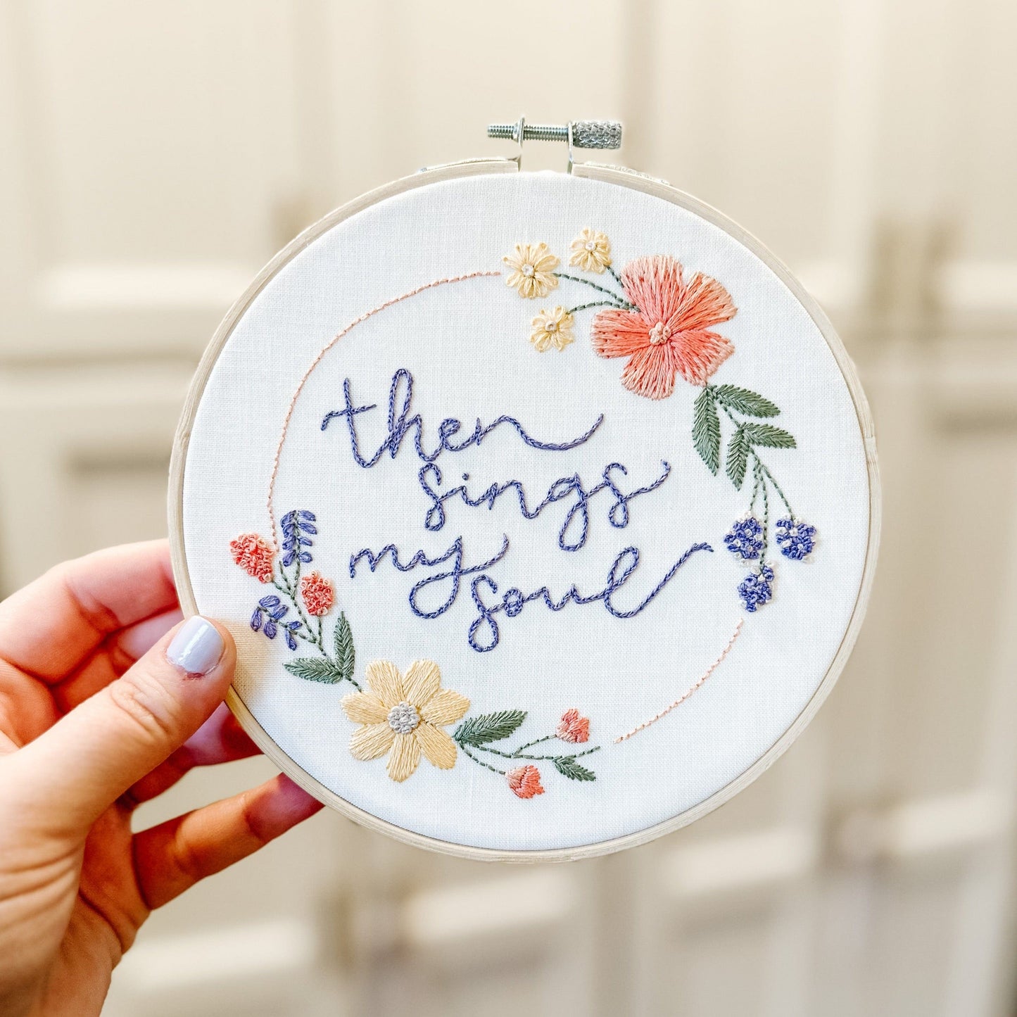 Then Sings My Soul Embroidery Kit