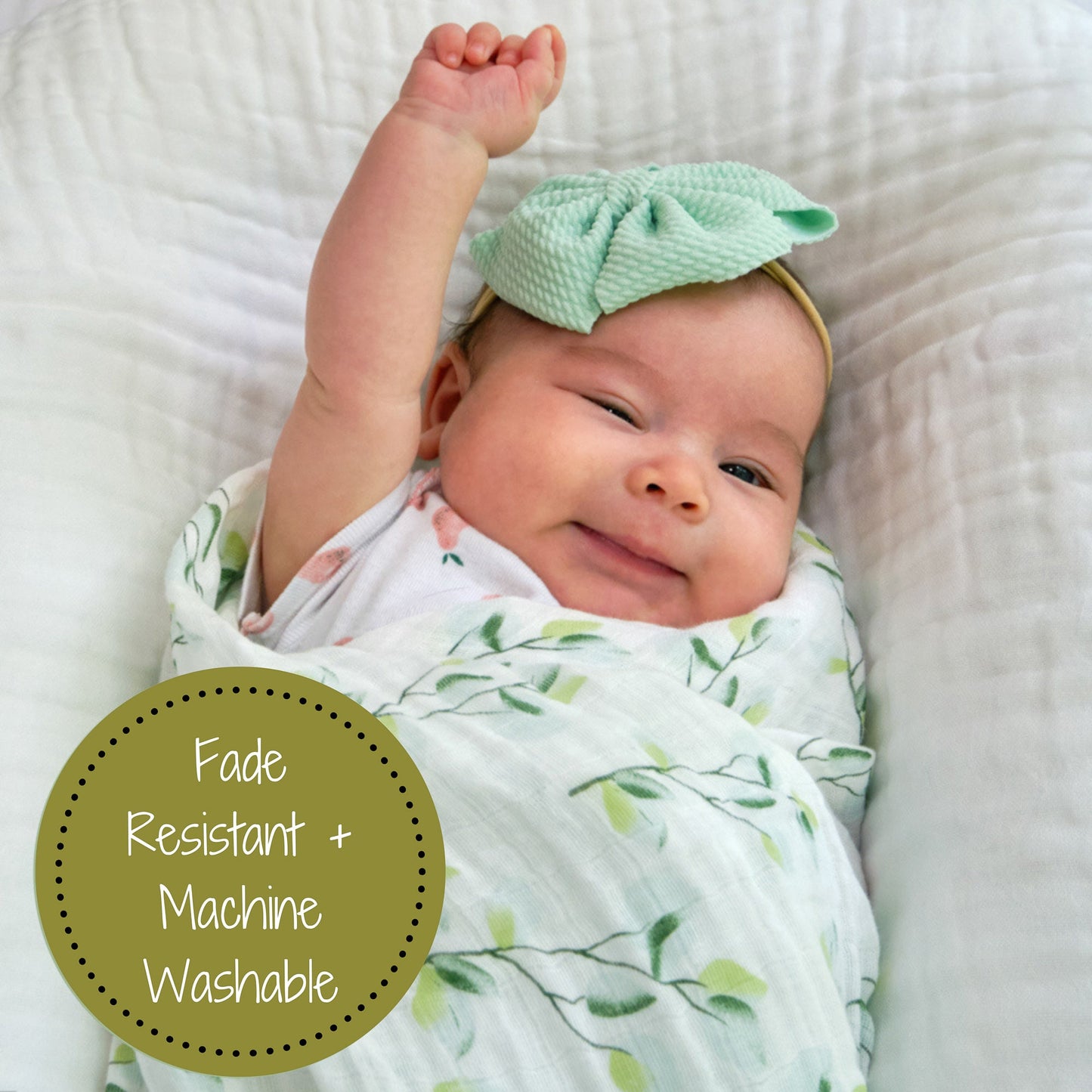 Relaxing Eucalyptus Baby Muslin Swaddle Blanket