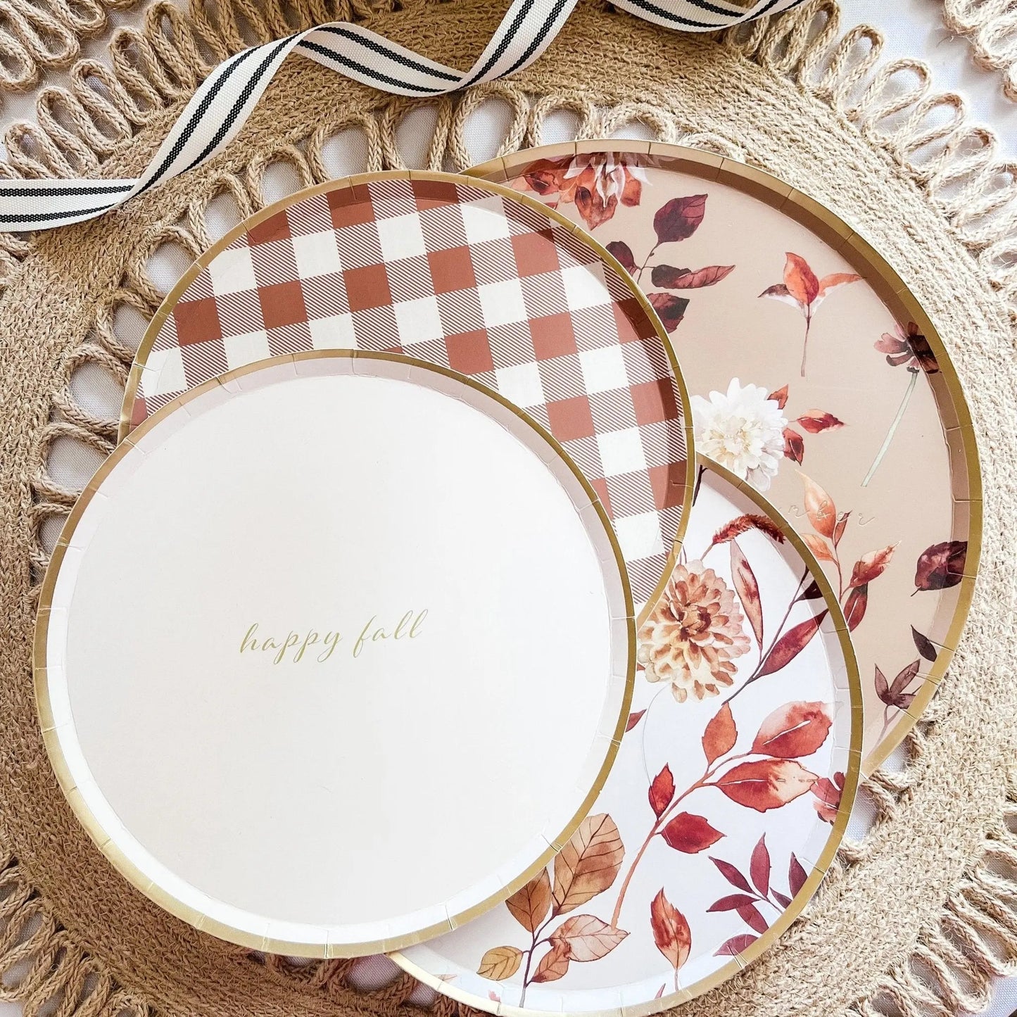 Fall Leaf Dinner Paper Plate (8pcs)
