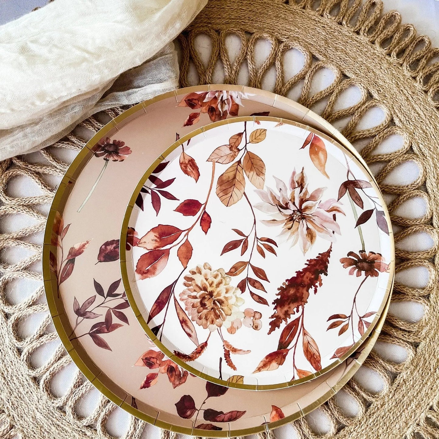 Fall Leaf Dinner Paper Plate (8pcs)