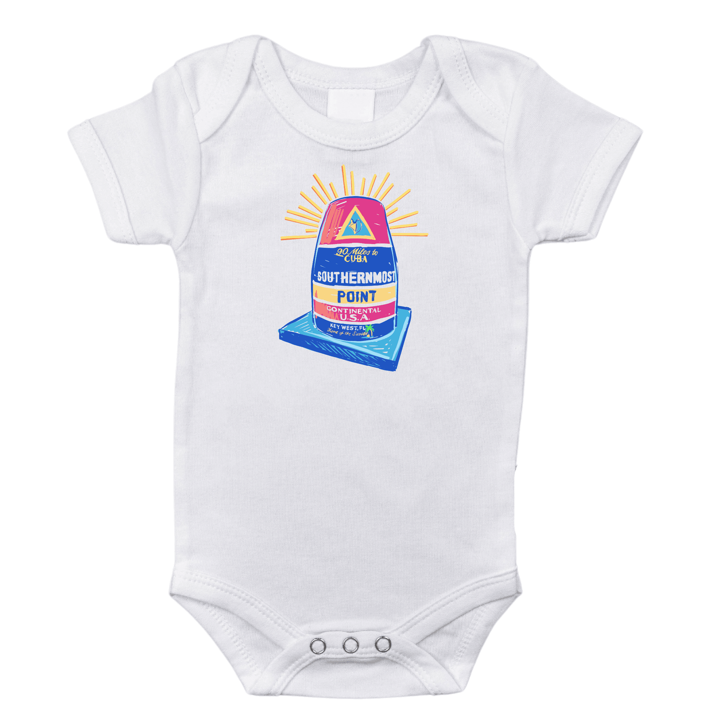Florida Key West Baby Onesie Stretch Cotton Bodysuit up to 18 Months