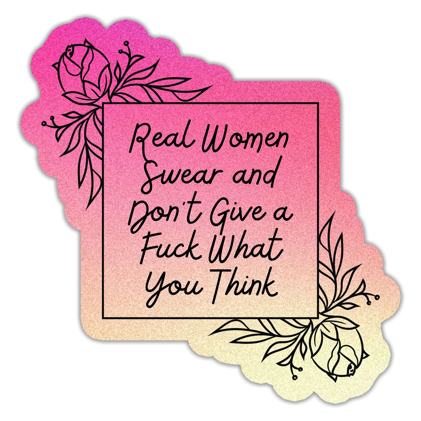 Real Women Swear Sticker