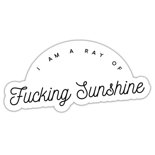 I am a ray of fucking sunshine Sticker