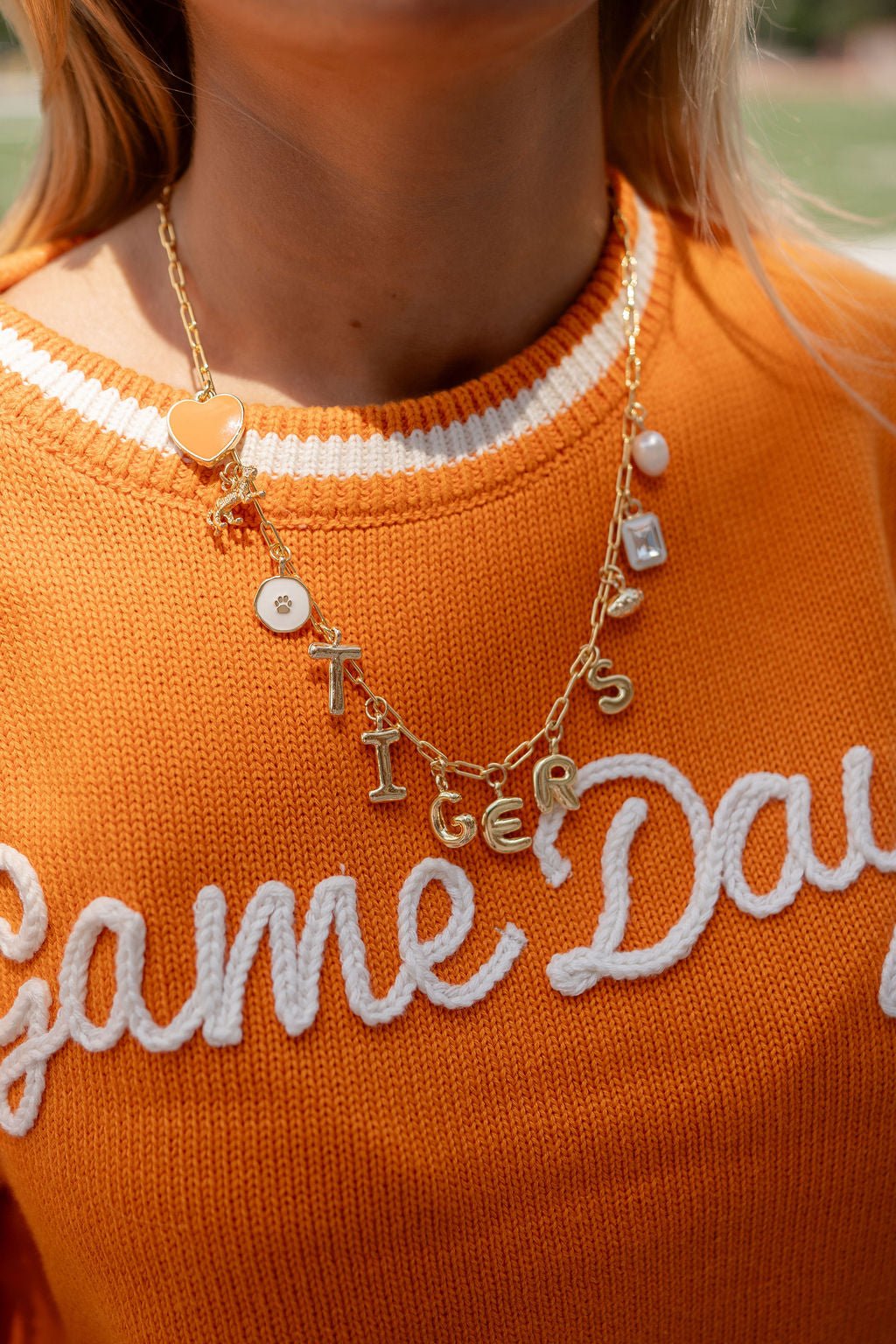 Gameday Charm Necklace - 18k Gold Plated