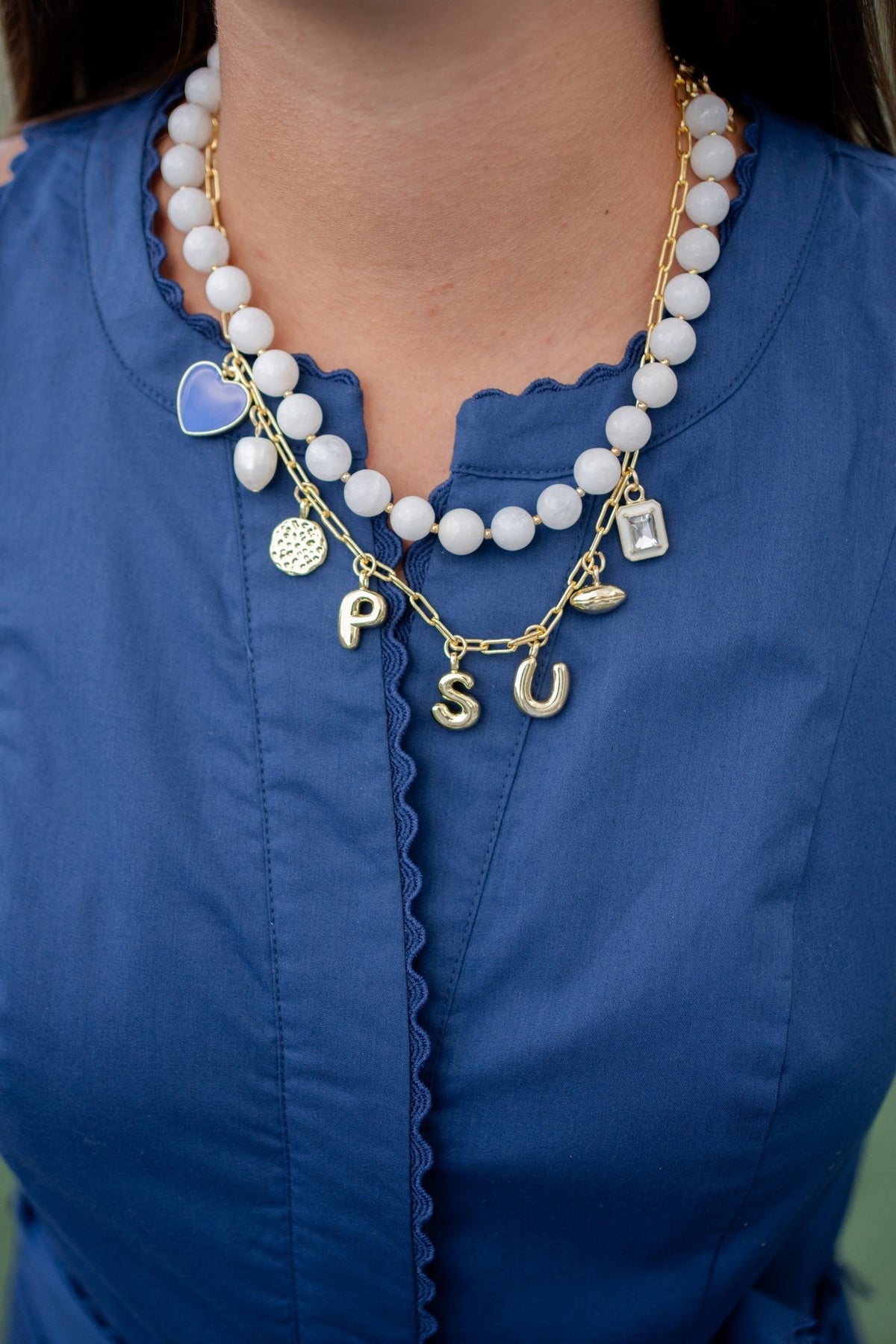 Gameday Charm Necklace - 18k Gold Plated