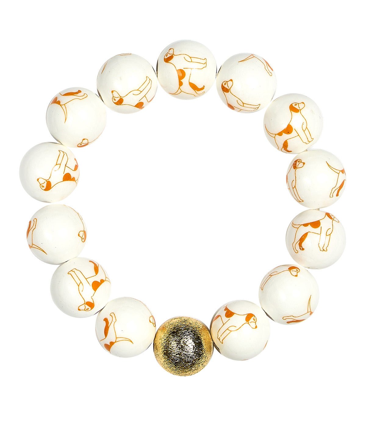Georgia Beaded Bracelet - Hound Dog - Gameday Collection