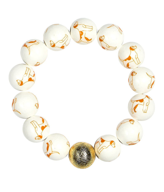 Georgia Beaded Bracelet - Hound Dog - Gameday Collection