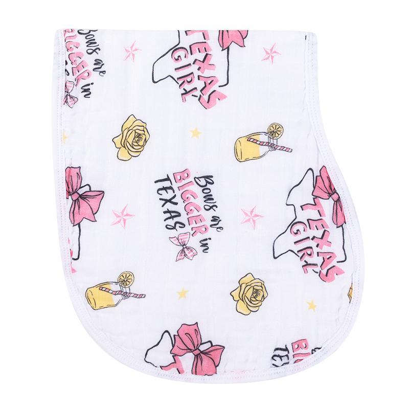 Texas Girl Gift Set: Muslin Swaddle & Bib | Organic Cotton