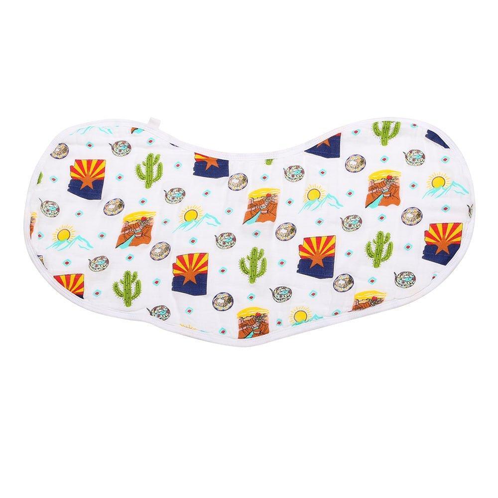 Arizona Baby Gift Set: Muslin Swaddle & Bib | Organic Cotton