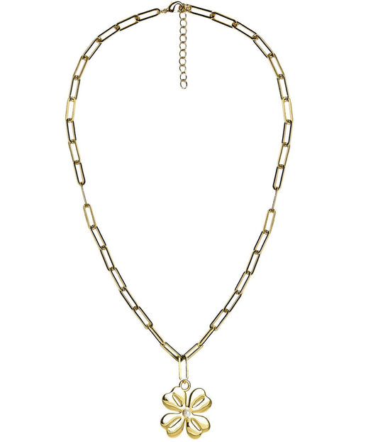 Grace Necklace - 18k Plated Paper Clip Chain-Kristin Kennedy Collection
