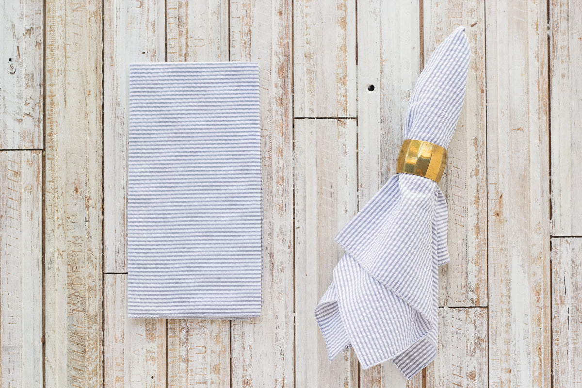 Seersucker Everyday Napkins, set of four